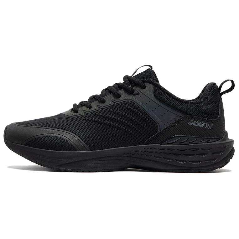361° Slip Resistant Abrasion Resistant Low top Running Shoes Men's Black Gray