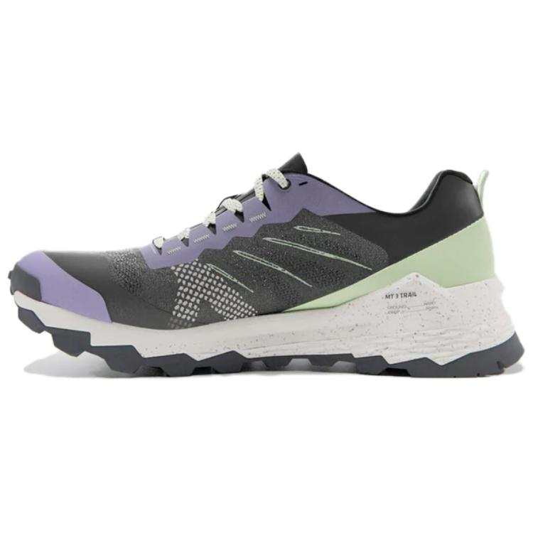 DECATHLON Slip Resistant Abrasion Resistant Low top Trail Running Shoes Women's Purple Black Green