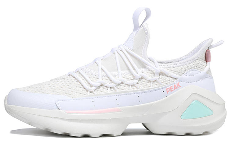PEAK Slip Resistant Abrasion Resistant Slip Resistant Abrasion Resistant Low top Running Shoes Women's Ecru