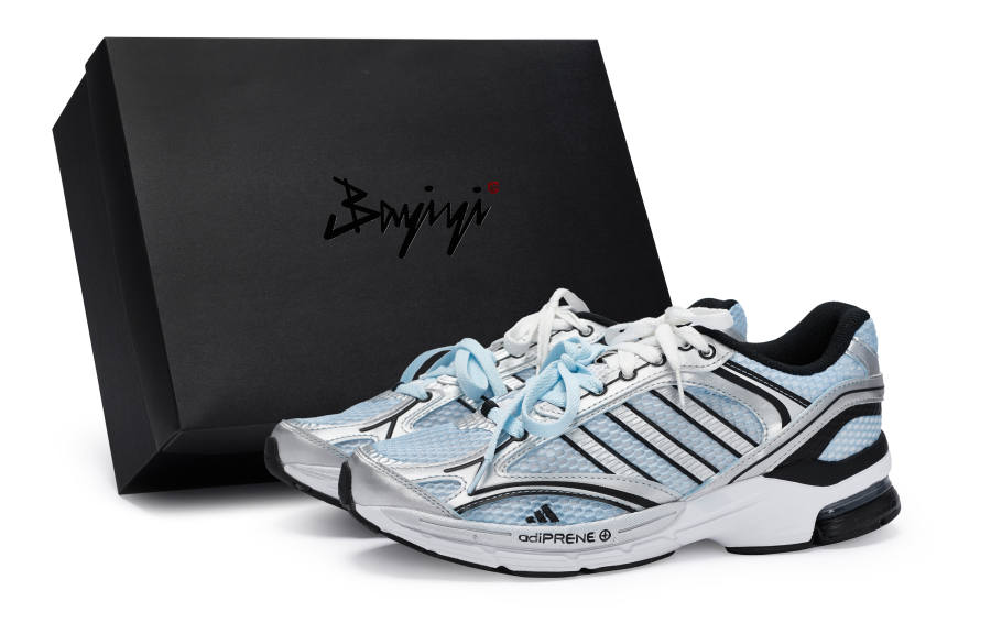 Adidas Adidas SPIRITAIN 2.0 Slip Resistant Abrasion Resistant Low top Running Shoes Unisex Blue Silver