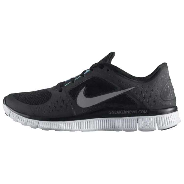 Nike Nike Free Run+3 Abrasion Resistant Low top Running Shoes Unisex Black