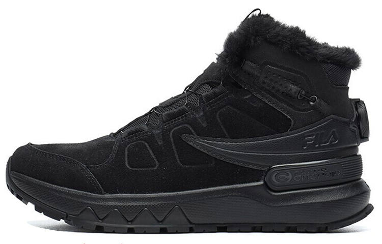 FILA LYNX TERRAIN BOA Fabric High top Running Shoes Women's Black