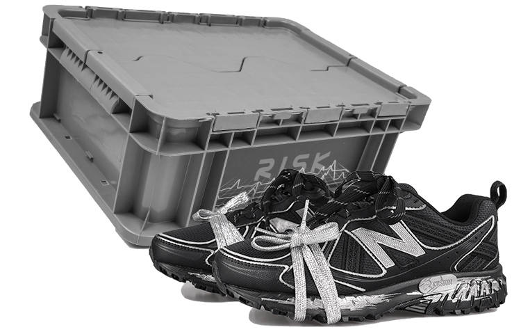 New Balance New Balance NB 410 Slip Resistant, Abrasion Resistant, Breathable Low top Trail Running Shoes Unisex Black Silver