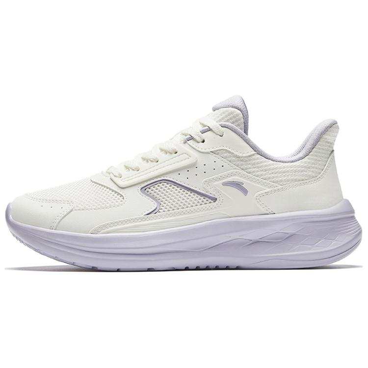 Anta Running Collection Cushioning Slip Resistant Low top Running Shoes Women's White Purple