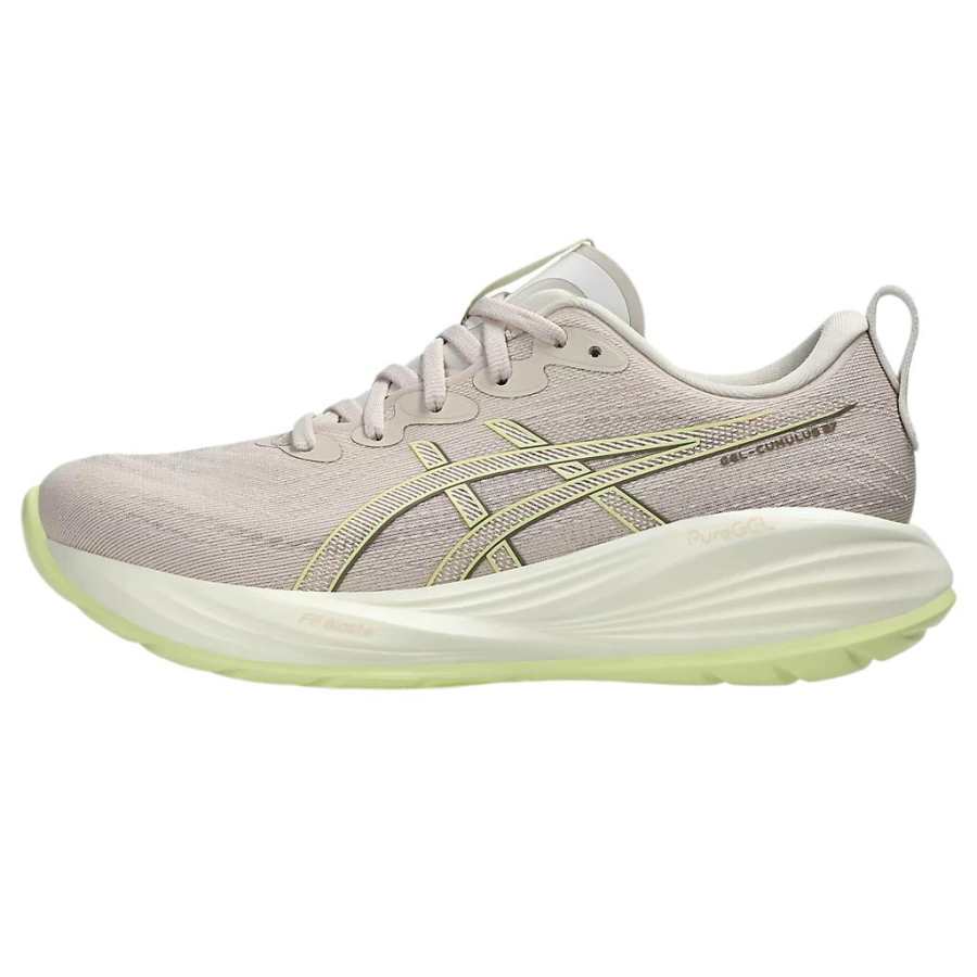 ASICS Gel Cumulus 27 Soft And Comfortable Cushioning Low top Running Shoes Women's Beige Yellow