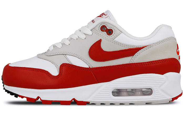 Nike Nike Air Max 90/1 White University Red Women's