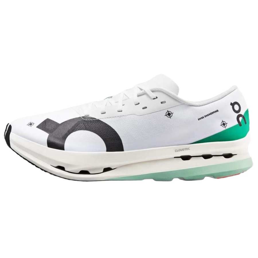 On Cloudboom Echo 3 Low top Carbon Plate Marathon Racing Running Shoes Men's White Green