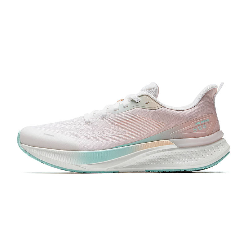 Anta Slip Resistant Abrasion Resistant Low top Casual Running Shoes Women's White Pink