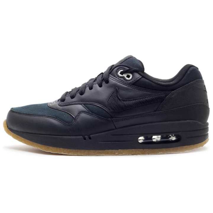 Nike Nike Air Max 1 Cushioning, Wear Resistant Low top Running Shoes Men's Black