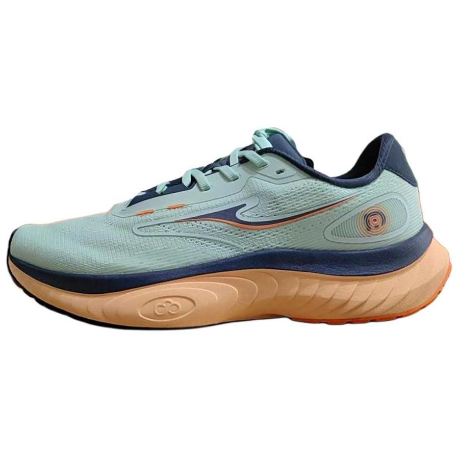 Erke Comfortable And Trendy Cushioning Slip Resistant Low top Running Shoes Men's Green Blue
