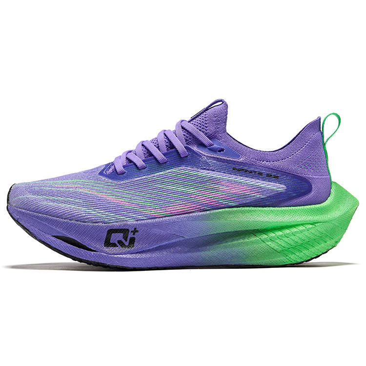 Erke Cyan Realm 2.0 Cushioning Rebound Low top Marathon Racing Training Running Shoes Women's Aurora Purple Colorway