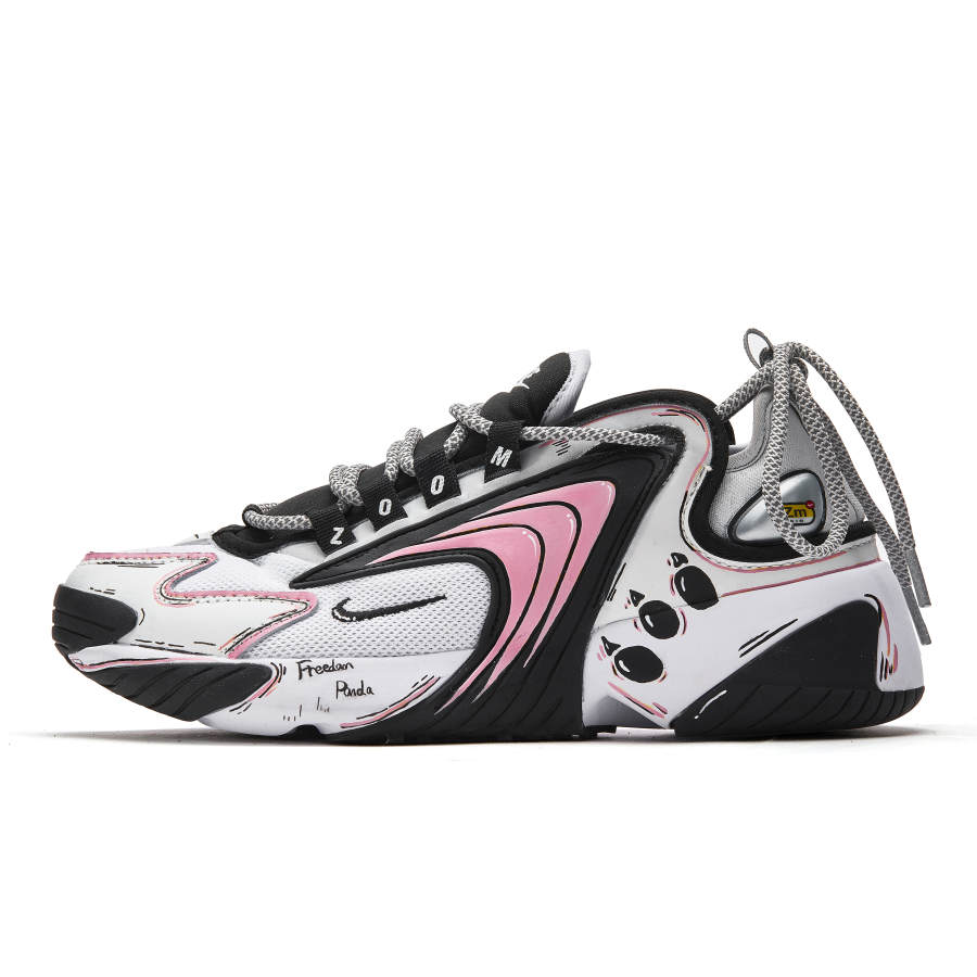 Nike Nike Zoom 2K Slip Resistant Slip Resistant Low top Running Shoes Unisex Black White