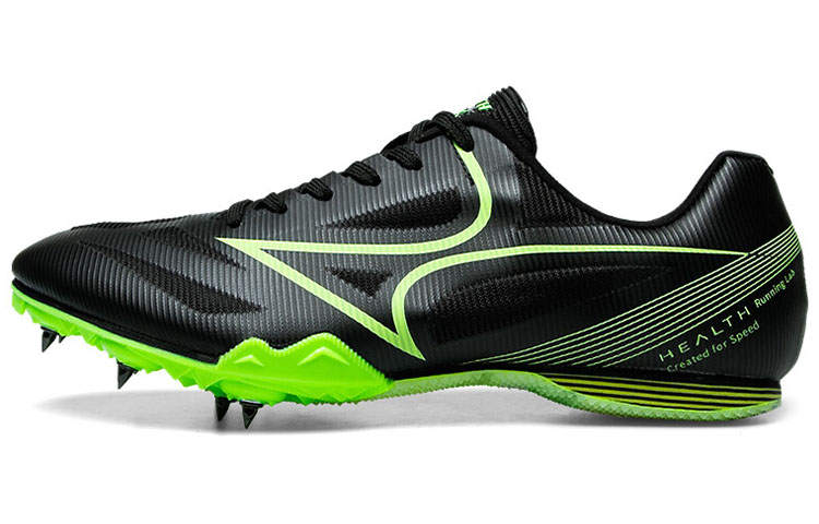 HEALTH 181S Physical Fitness Test & Exam Track & Field Competition Running Cleats Unisex Black Green