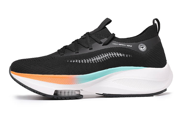 VOIT Low top Marathon Physical Fitness Test & Exam Racing Running Shoes Unisex Black Rainbow