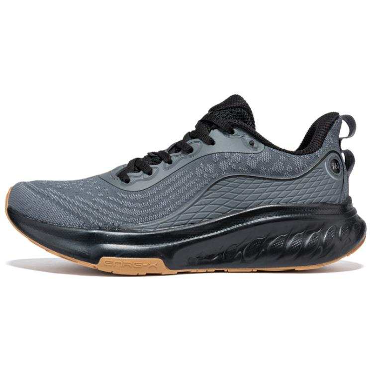 361° Slip Resistant, Breathable, And Resilient Low top Sprint Running Shoes Men's Black Orange