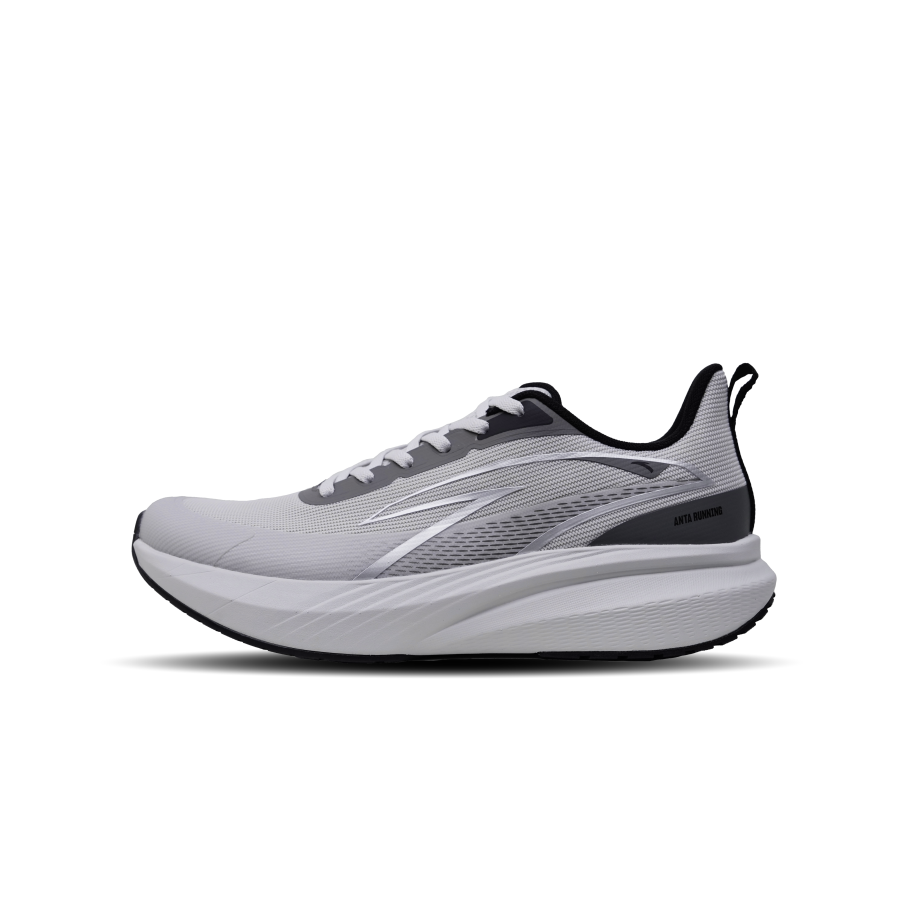 Anta Cloud Trace PRO Fabric Cushioning, Wear Resistant Low top Casual Running Shoes Men's Cumulus Gray