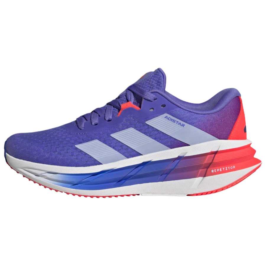 Adidas Adidas ADISTAR 3 Slip Resistant Abrasion Resistant Low top Casual Running Shoes Women's Blue Red