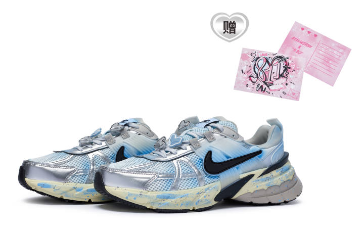 Nike Nike V2K Run Slip Resistant Abrasion Resistant Slip Resistant Abrasion Resistant Low top Casual Running Shoes Unisex