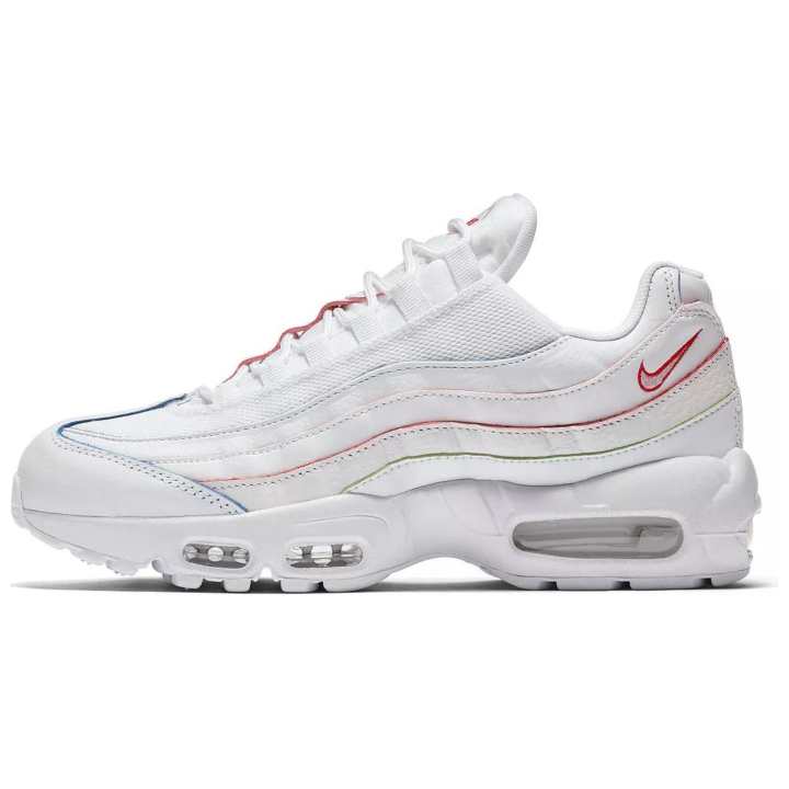 Nike Nike Air Max 95 Triple White Rainbow Borders Women's