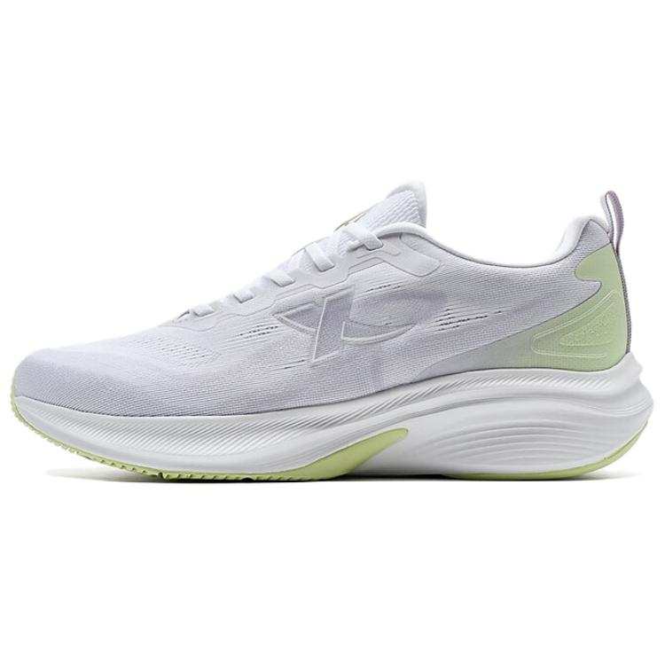 XTEP Cushioning Slip Resistant Rebound Low top Casual Sprint Running Shoes Women's White Green