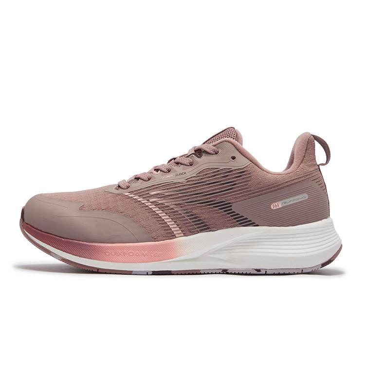 361° Cushioning Slip Resistant Abrasion Resistant Low top Casual Running Shoes Women's Pink White