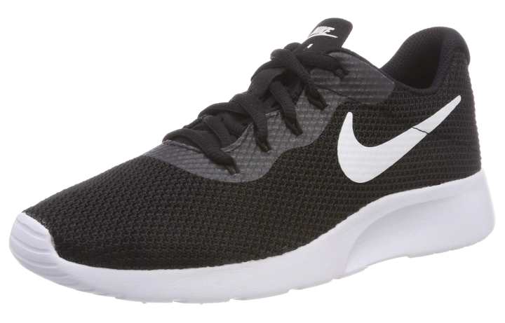 Nike Nike Tanjun Artificial Leather Abrasion Resistant Breathable Low top Training Running Shoes Women's Black White