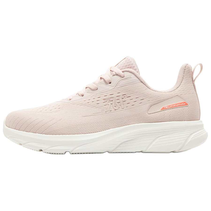 361° Cushioning, Wear Resistant Low top Casual Running Shoes Women's Pink White