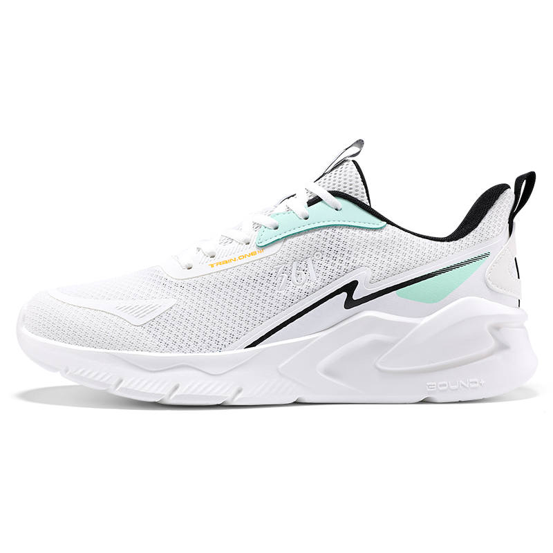 361° Cushioning Abrasion Resistant Breathable Low top Casual Running Shoes Men's White Green