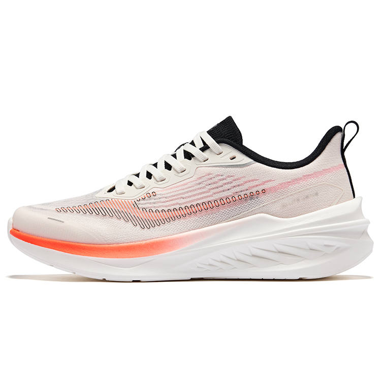 Erke Cruise 3.0 Cushioning Breathable Rebound Low top Casual Running Shoes Men's White Orange