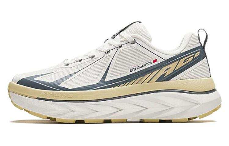Anta Breathable Low top Running Shoes Men's White Gray