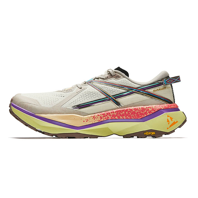 Anta Peregrine Falcon 2 Slip Resistant Coverage Rebound Low top Casual Running Shoes Men's Beige Gray