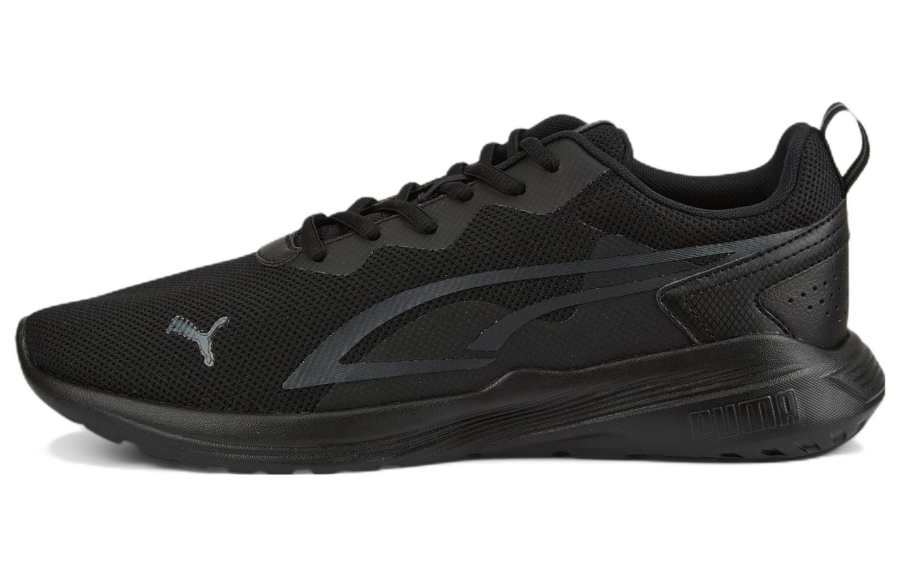 PUMA PUMA All Day Active Comfortable Textile, Synthetic Leather Cushioning Coverage Low top Running Shoes Unisex Black