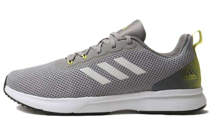 Adidas Adidas Glowrun Reflective Abrasion Resistant Breathable Low top Running Shoes Gray