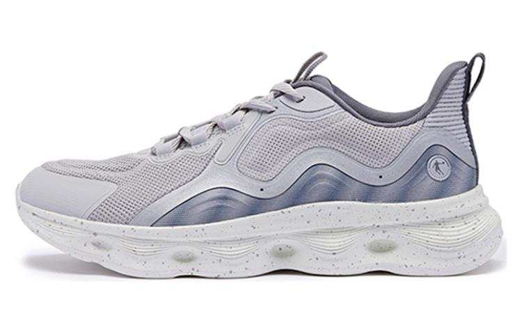 QIAODAN Wear resistant And Lightweight Low top Running Shoes Men's Gray