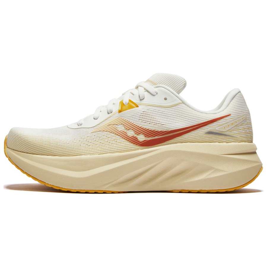 Saucony TIDE Slip Resistant Abrasion Resistant Low top Training Sprint Running Shoes Unisex Beige