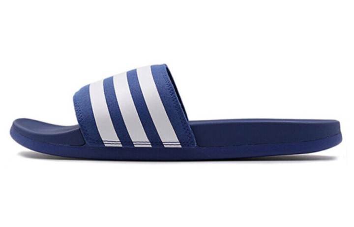 Adidas Adidas Adilette Rubber Sole Slip Resistant Slip Resistant Slide Slippers Unisex Blue White