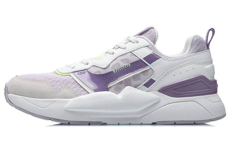 Li-Ning Li Ning Breathable Low top Running Shoes Women's White Purple
