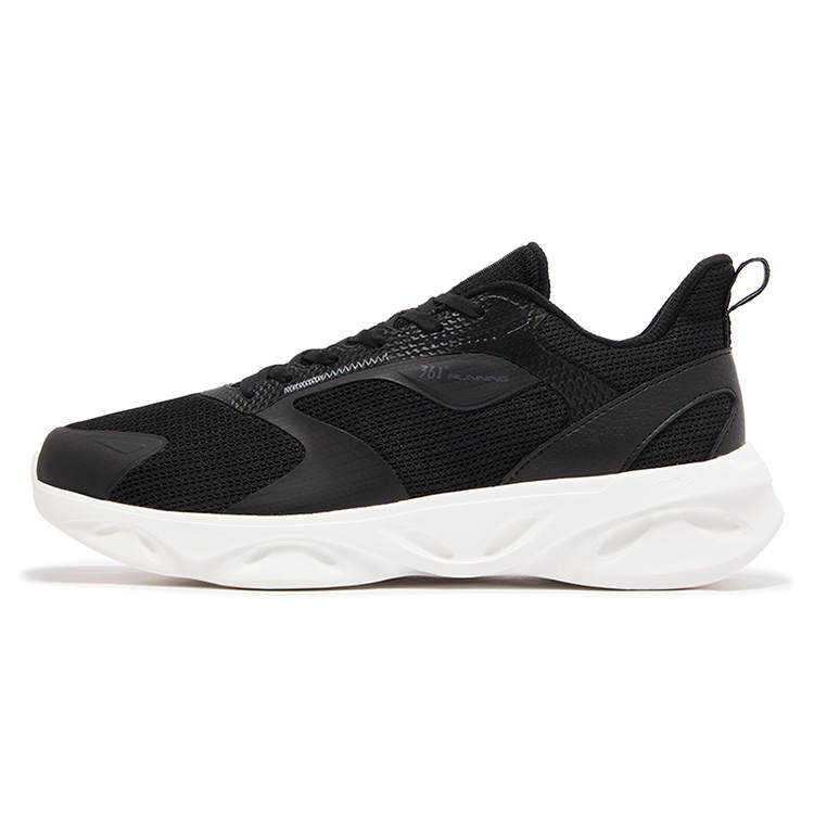 361° Slip Resistant Abrasion Resistant Low top Casual Running Shoes Men's Black White