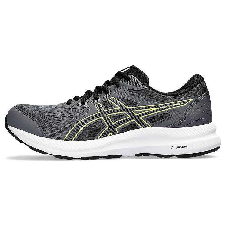Asics Gel Contend 8 Comfortable Cushioning, Wear Resistant Low top Running Shoes Men's Black Gray