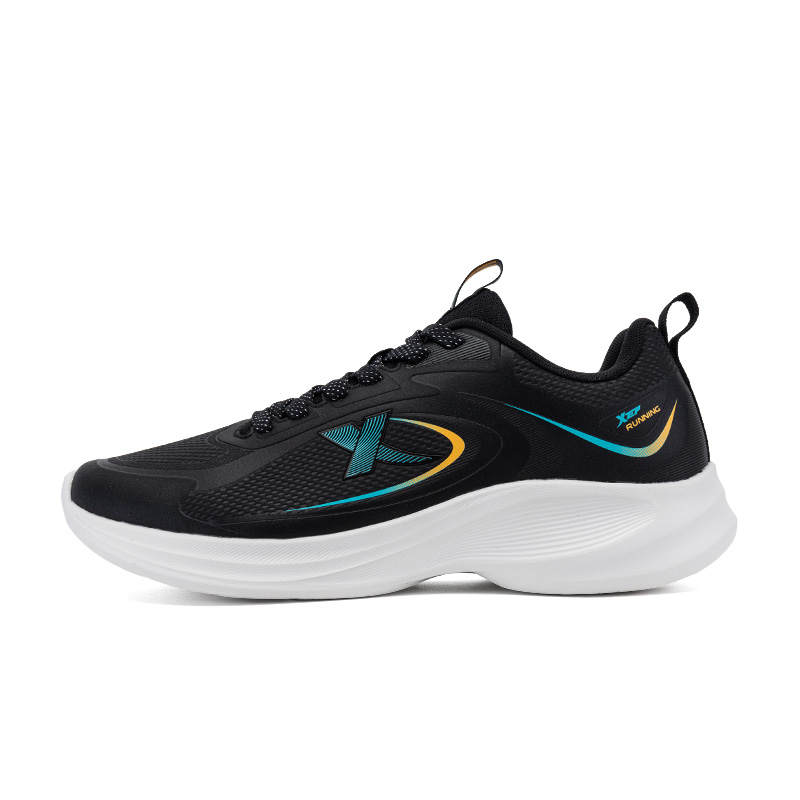 XTEP Casual Cushioning Abrasion Resistant Breathable Low top Running Shoes Men's Black