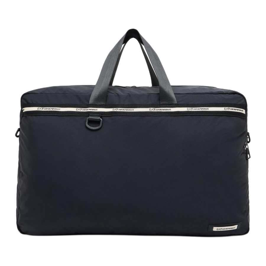 EMPORIO ARMANI EA7 Polyamide Portable One Shoulder Gym Bag Unisex Black