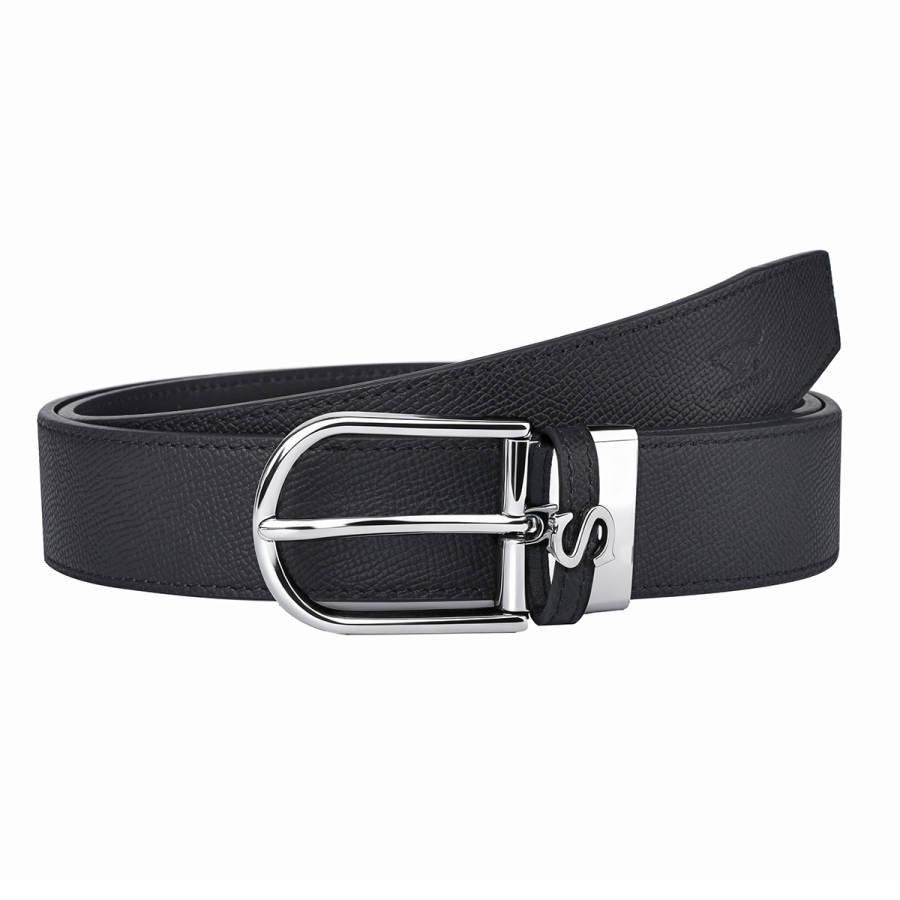 SEPTWOLVES SEPTWOLVES Zinc Alloy Leather Belts Men's 3.4cm