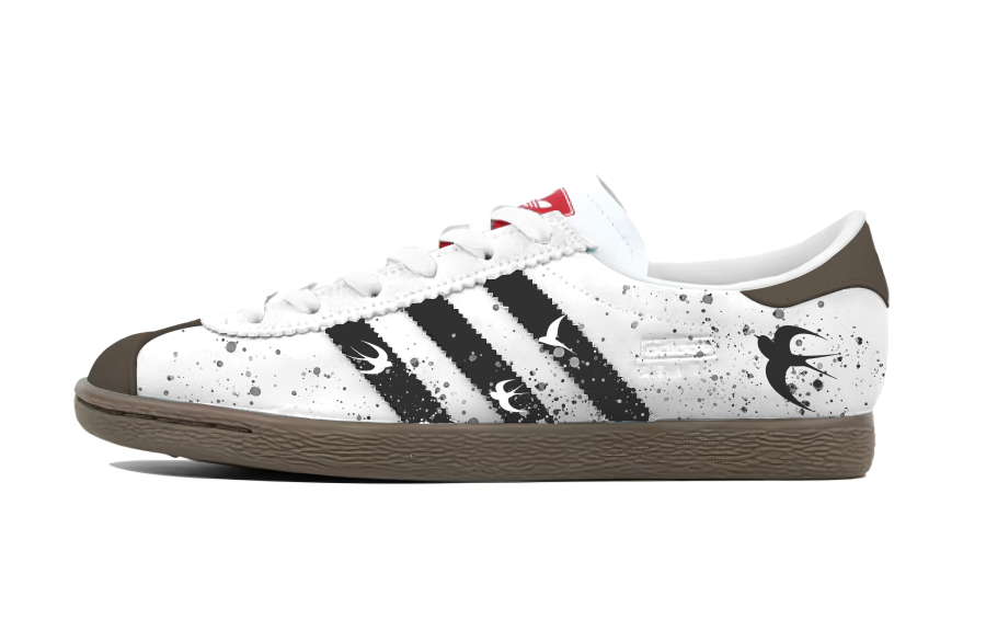 Adidas Originals Stadt Oat Shadow Low top German Army Trainers Unisex Black White