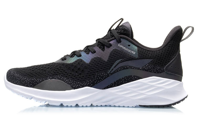 Li-Ning Li Ning Cushioning Low top Running Shoes Unisex Standard Black