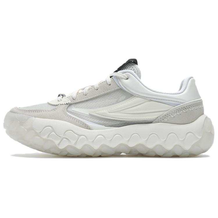 FILA Gara Abrasion Resistant Low top Casual Running Shoes Women's White Gray