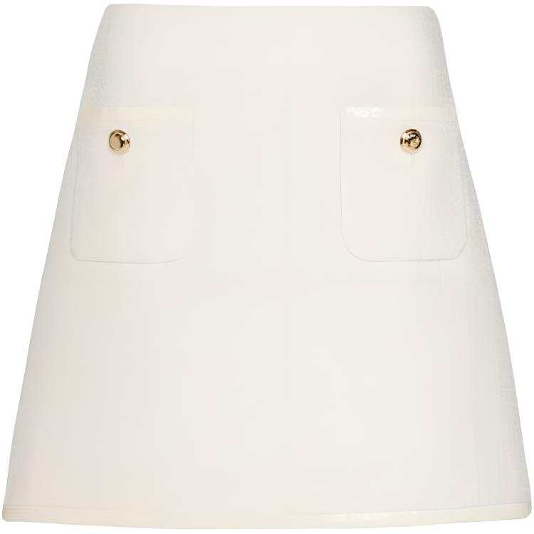 MIU MIU Casual Short Skirts Women's Ivory White
