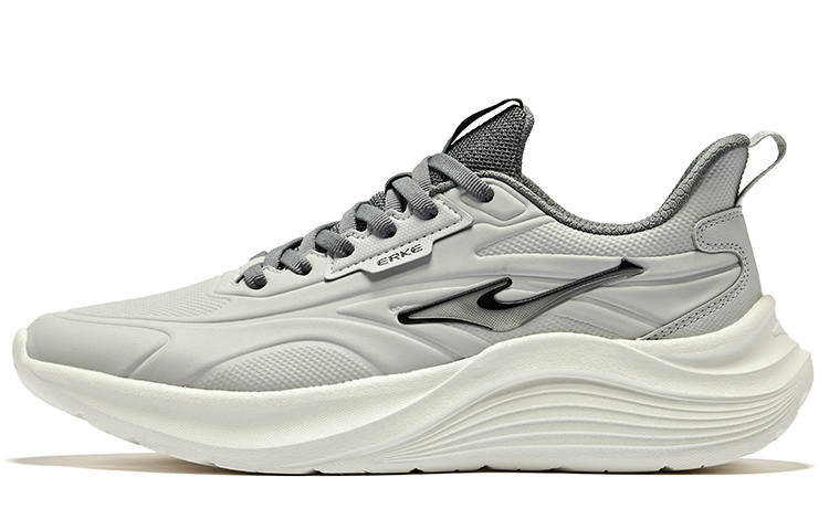 Erke Cushioning Abrasion Resistant Cushioning, Wear Resistant Low top Running Shoes Men's Mist Gray Steel Gray