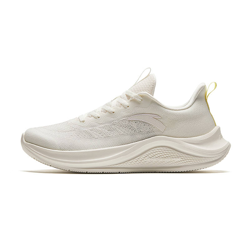 Anta Wander Cushioning Abrasion Resistant Breathable Lightweight Low top Casual Running Shoes Women's Beige