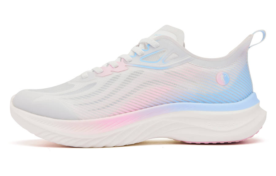 QIAODAN Light Speed 4.0 PLUS Low top Q LITESPEED Technology Running Shoes Women's White Blue