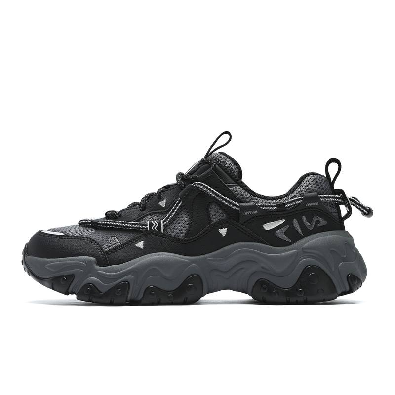 FILA FLUID 5 Abrasion Resistant Low top Running Shoes Women's Black Gray